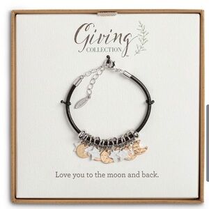 Moon and Star Giving Bracelet Love You to the Moon and Back